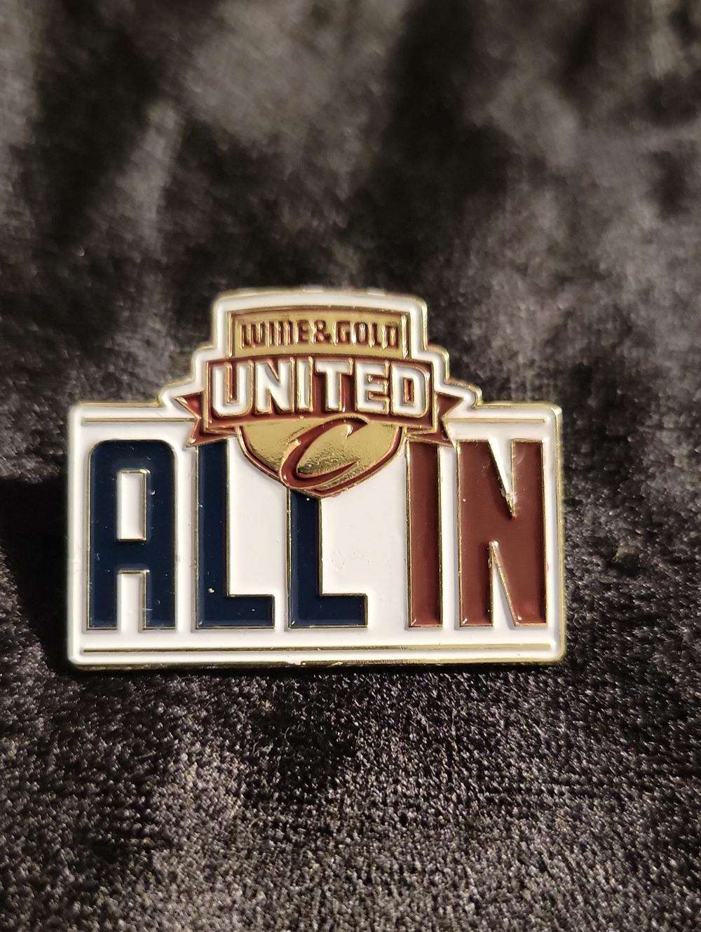 Cleveland Cavaliers "All In" Lapel Pendant for Cavs Fans